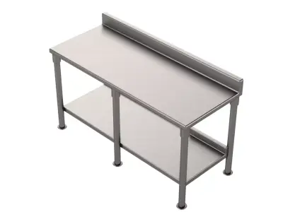 Stainless Steel Table 2 3D model