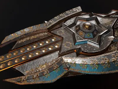 Shield 3D Model Low-poly 3D model
