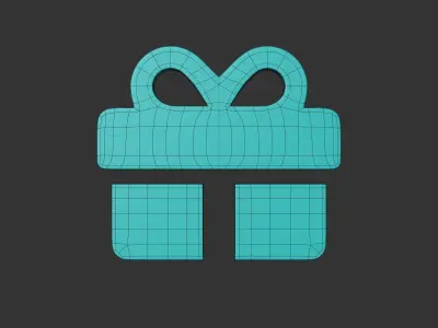 E-commerce 3D icon - Gift Free 3D model