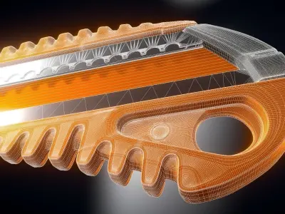 Box Cutter Highpoly Version  3D model