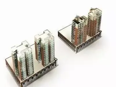 High-Rise Residential 3D model 13