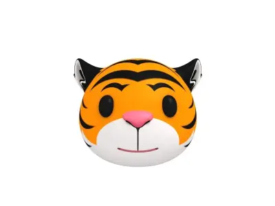Tiger Head 3D model purchase