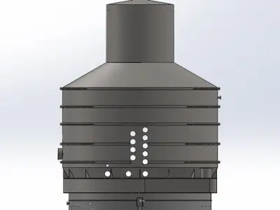 Vacuum PAN REFINERY  SUGAR 3D model