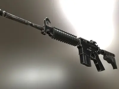 Colt M4A1 Free low-poly 3D model