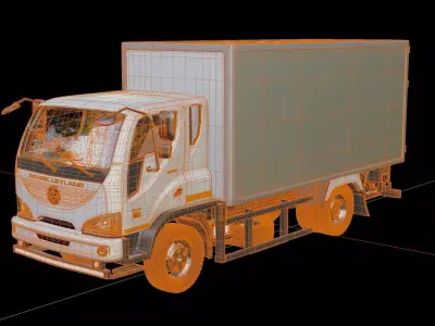 Ashok Leyland Boss Cargo Truck 3D model