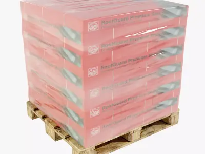 Pallet with Roof Shingles 3D model