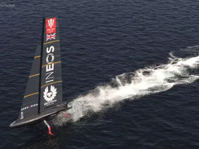 INEOS Britannia Racing Yacht AC75 3D model