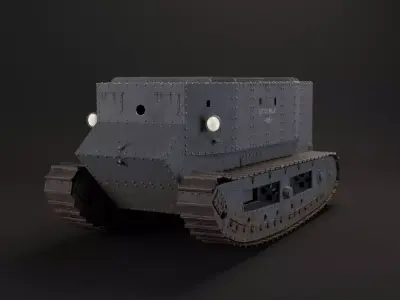 Little Willie WW1 Tank 1915 3D model