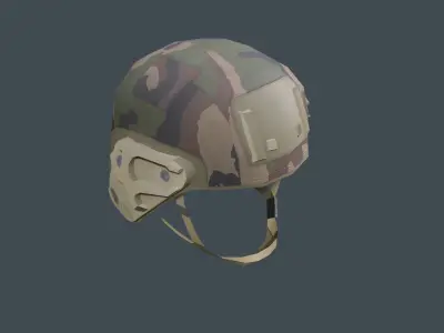 CASQUE Felin F2  Helmet  Low-poly 3D model