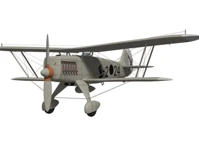 Heinkel He-51 3D model buy
