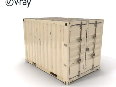 Shipping Container Model Pack Low-poly 3D model