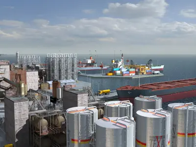 Mega HD Port_Harbour collection 3D model