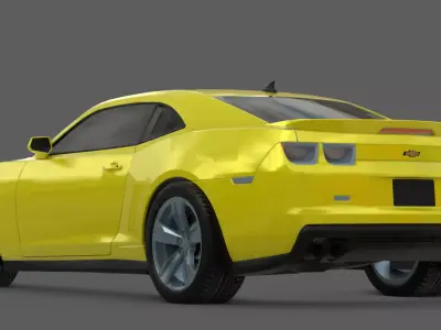 2012 Chevrolet Camaro ZL1 3D Model  Modern Muscle Perfected 3D model