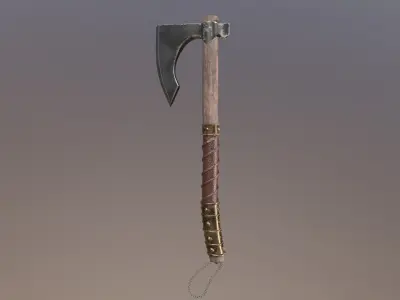 Axe 3d  Low-poly 3D model by rokikundu19