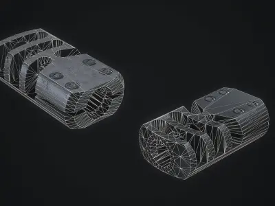  Muzzle Brake Typhoon F12 Gen 1 Low-poly 3D model