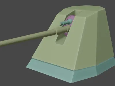 OTO BREDA 127 64 LW Free low-poly 3D model