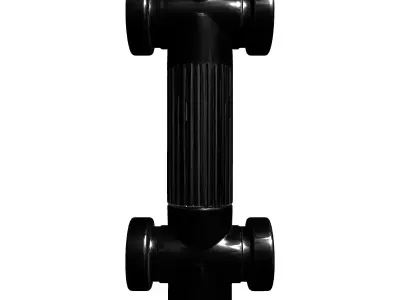 Universal Joint Drivetrain Component Low-poly 3D model