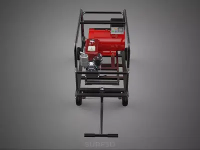 ARC WELD WELDER WELDING MACHINE POWER DIESEL GENERATOR GENSET KW 3D model
