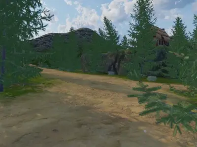 Forest Village 3D model purchase