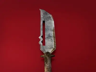 Low Poly Sword Low-poly 3D model 2