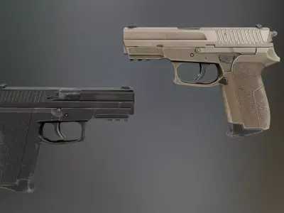 Sig Sauer SP2022 Low-poly 3D model