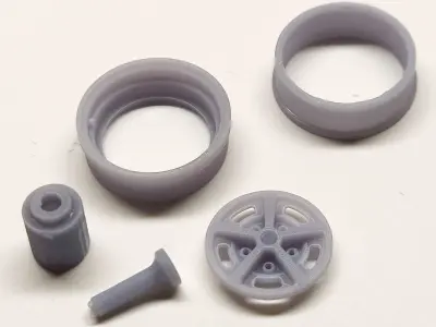 3d Printable Chevy SS vintage wheels - Hi poly 3D print model