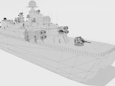 BORA-CLASS Russian Boat 3D model