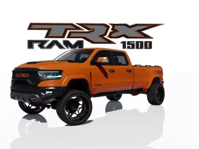Ram 1500 TRX Extended Wheel Base Lifted 3D model