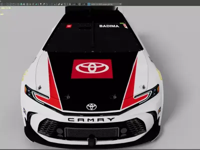 Toyota Camry XSE Maya and Blender file Low-poly 3D model