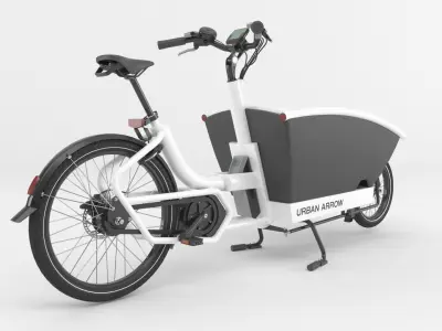 Urban Arrow  bicycle white 3D model