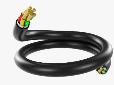 Cable cut 01 3D model