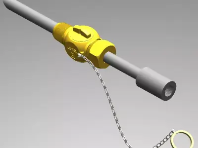 Injection Quill Mueller Corporation Stop For Chemical Feed  3D model