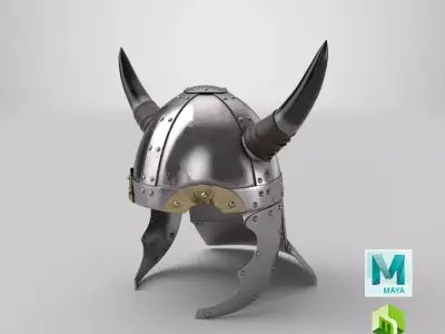 Viking Helmet 02 3D model