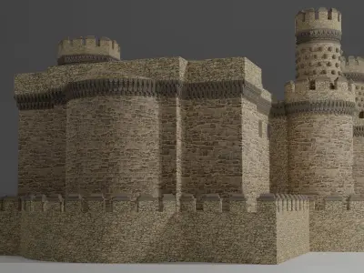 Spanish Castle Manzanares el Real 3D model