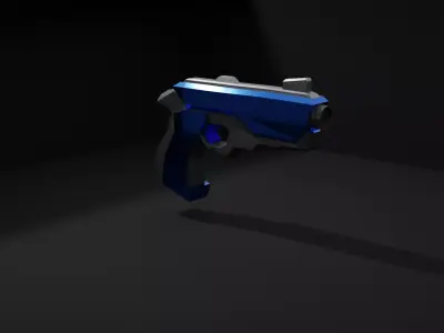 Pistol Low-poly 3D model buy
