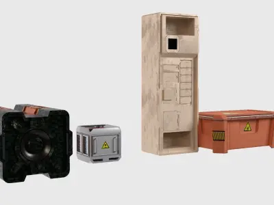 boxes and crates 3D model