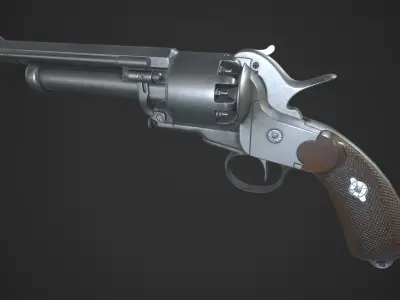 LeMat Revolver Low-poly 3D model