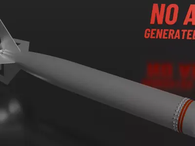 Missile 3D model buy