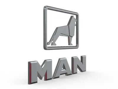 man logo 3D model