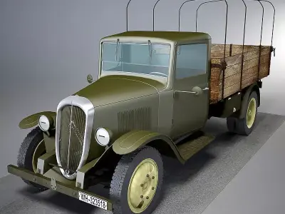 Citroen 23R Cargo Truck 3D model