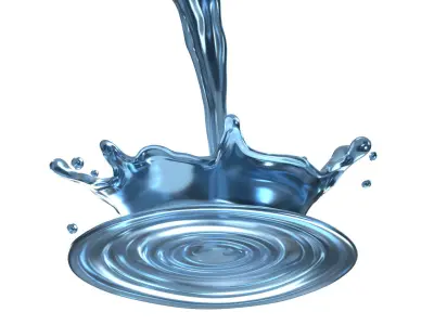 Water Splash 14 3D model