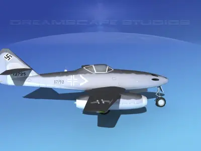 Messerschmitt ME-262A1 Swallow V01 3D model