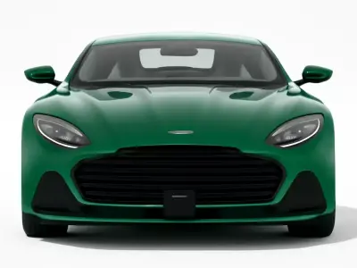  Aston Martin DB12 British Racing Green 3D model