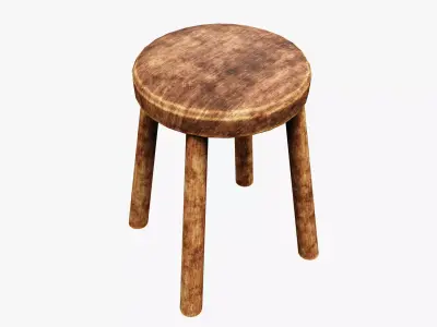 Medieval Rustic  Low-poly 3D model