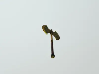 Viking Axe dual blade Free 3D model