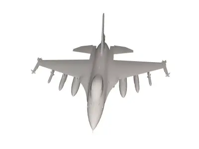 Jet military airplane 3D model