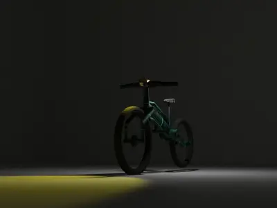 electric cycle 3D model