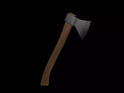 High Poly Axe 3D model