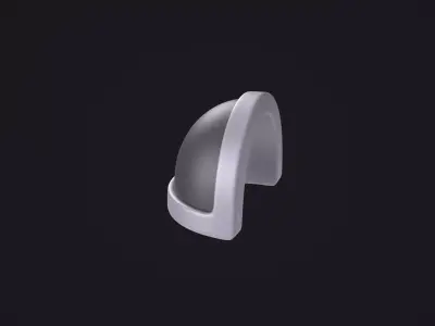 Metal  Shoulder Pad 3D model