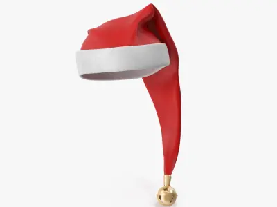 Christmas Hat with Bell v2 3D model